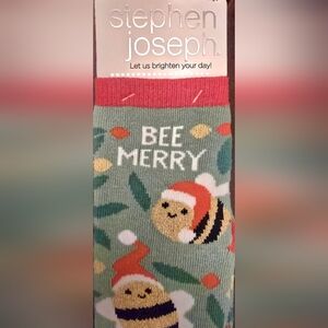 Bee Holiday Socks for Toddler Girls by Stephen Joseph